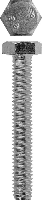 ЗУБР M6 x 12 мм, 10 шт., оцинкованный, болт DIN 933 4-303076-06-012 Эксперт