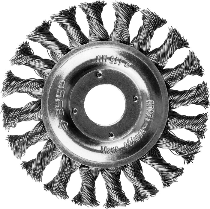 ЗУБР  115 мм, проволока 0.5 мм, щетка дисковая для УШМ 35190-115_z01 Профессионал