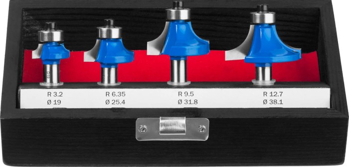 ЗУБР набор профильных фрез по дереву, 4 шт., 28795-H4-2 Профессионал