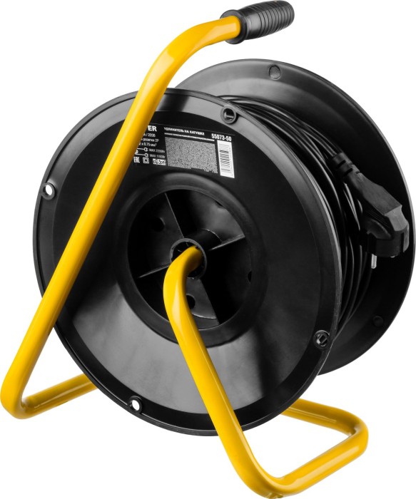 STAYER  MS-207 ПВС 2х0.75 40м 2200Вт,  Удлинитель на катушке (55073-40)