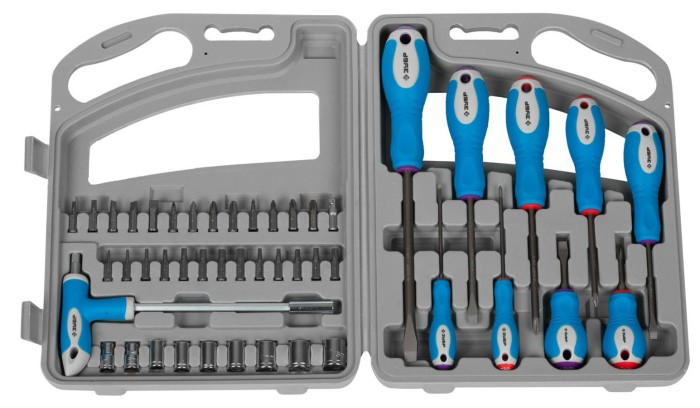 ЗУБР 46 шт., набор отверток с битами и торцовыми головками Универсал-46 25283-H46 Профессионал