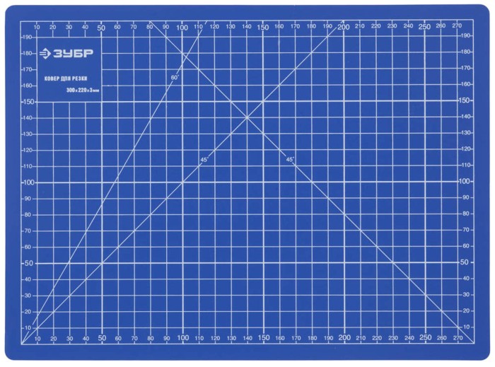 ЗУБР  300х220х3 мм, Непрорезаемый коврик (09903)