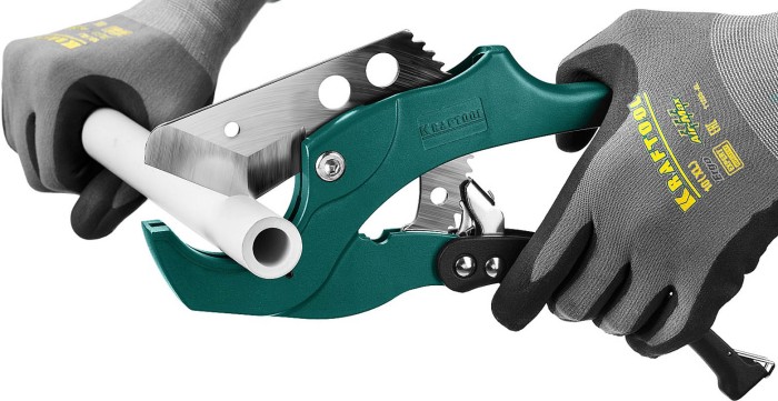 KRAFTOOL 63 мм, ножницы для резки металлопластиковых труб GX-700 23408-63