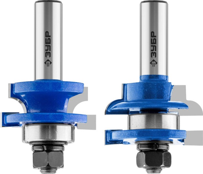ЗУБР рабочая длина-25,4 мм, хв.-12 мм, d-22 мм, D= 41 мм, набор фрез рамочных №3, 28773-41.3-H2