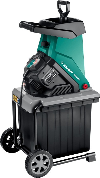 ЗУБР 2500 Вт, 4050 об/мин, измельчитель садовый электрический ЗИЭ-40-2500