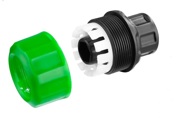 РОСТОК 1/2"х3/4", зажим цанговый (резьба внешняя-шланг) 426364