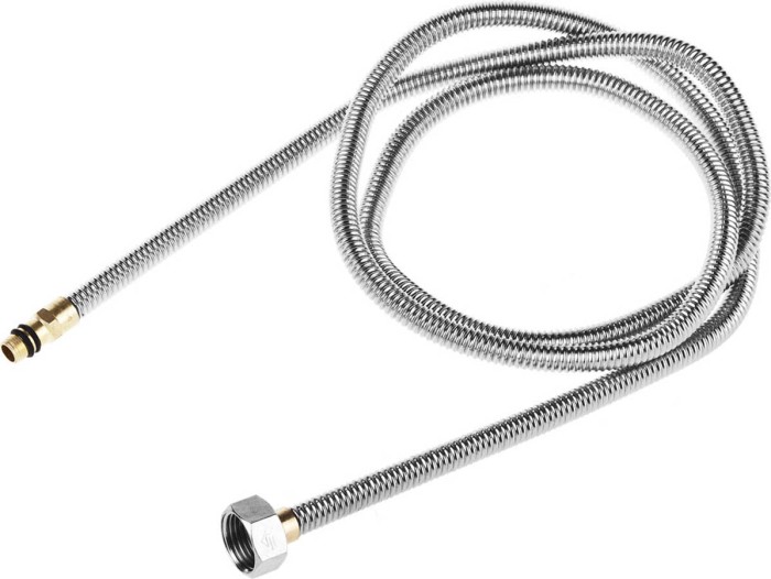 ЗУБР 1/2&quot;, 1.5 м, сильфонная из нержавеющей стали, для смесителя, укороченная подводка 51012-150