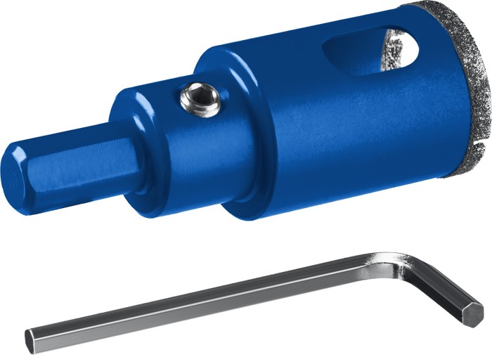 ЗУБР  АГК d 32мм (центр. сверло, трехгр. хвост, Р60), Алмазная коронка, Профессионал (29850-32)