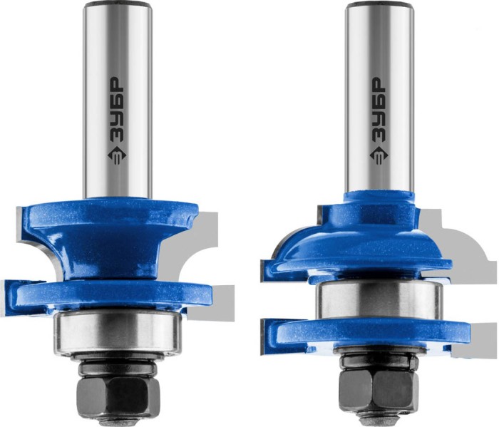 ЗУБР рабочая длина-25,4 мм, хв.-12 мм, d-22 мм, D= 41 мм, набор фрез рамочных №2, 28772-41.3-H2