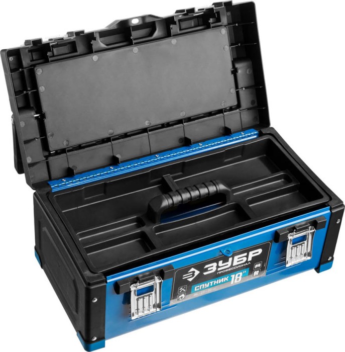 ЗУБР 457 х 230 х 205 мм, металлический, ящик для инструмента СПУТНИК-18 38153-18 Профессионал