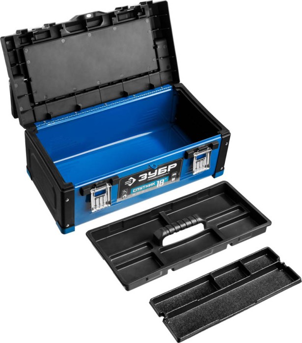 ЗУБР 457 х 230 х 205 мм, металлический, ящик для инструмента СПУТНИК-18 38153-18 Профессионал