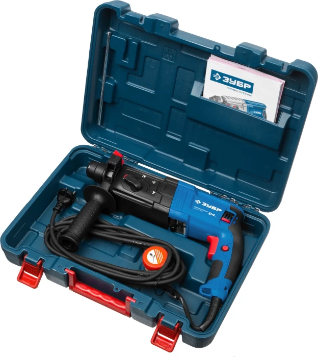 ЗУБР  24 мм, 750 Вт, перфоратор SDS Plus, Профессионал (ЗП-24-750 К)