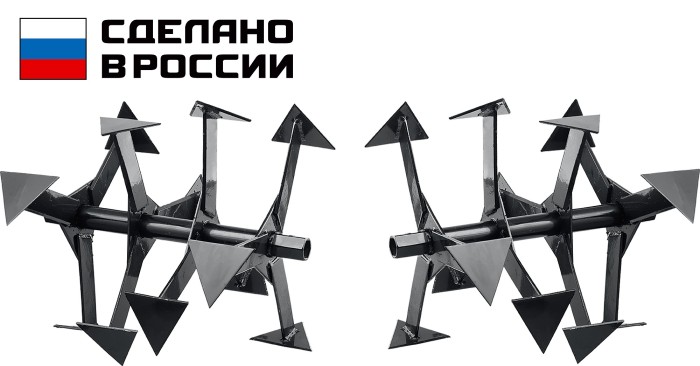 ЗУБР  Ф-1, НЕХ 23, фрезы гусиные лапки для мотоблоков (707108-1)