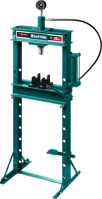 KRAFTOOL 20 т, с гидронасосом и манометром, пресс гидравлический PMP-20 43472-20