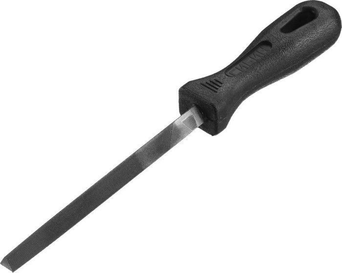 СИБИН 200 мм, с пластиковой рукояткой, трехгранный напильник 16703-20