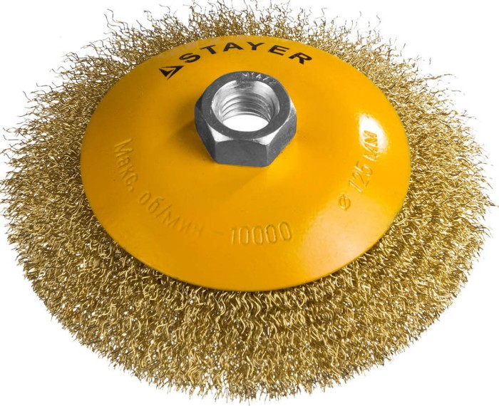 STAYER Ø 125 мм, щетка коническая для УШМ 35133-125 Профессионал