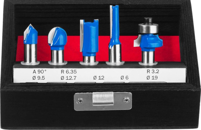ЗУБР набор профильных фрез по дереву, 5 шт., 28795-H5 Профессионал