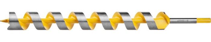 STAYER d=40 х 450 мм, HEX хвостовик, сверло по дереву, спираль Левиса &quot;Spiral&quot; 29475-450-40