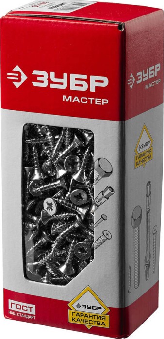 ЗУБР 20 x 5.0 мм, 700 шт., белый цинк, СУ-Б саморезы универсальные по дереву 4-300371-50-020 Мастер