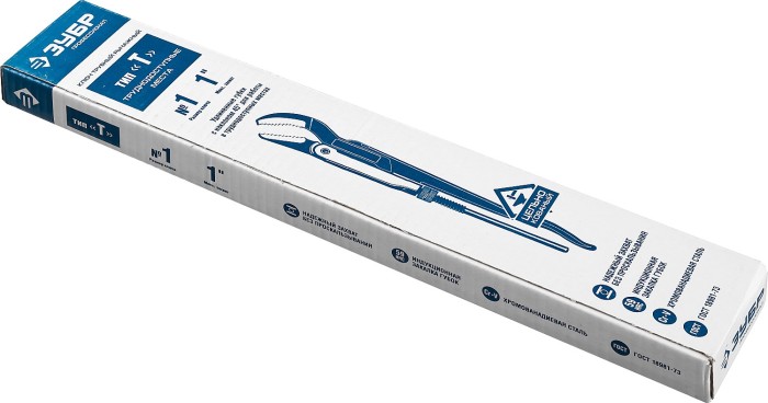 ЗУБР №1 1” Cr-V ключ трубный рычажный 27337-1_z01 Профессионал