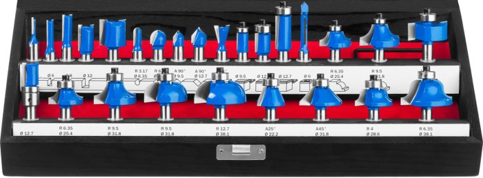 ЗУБР набор профильных фрез по дереву, 26 шт., 28796-H26 Профессионал