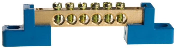 СВЕТОЗАР 6 полюсов, на 2-х угловых изоляторах, шина нулевая 49808-06