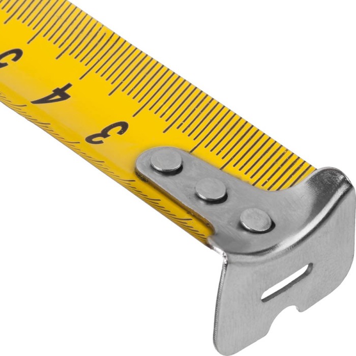 СИБИН 10 м х 25 мм, обрезиненный пластиковый корпус, рулетка 34019-10-25