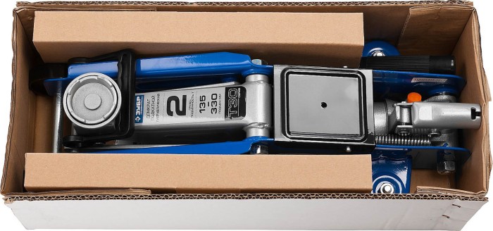 ЗУБР 2т, 135-330 мм, домкрат гидравлический подкатной T30 43053-2 Профессионал