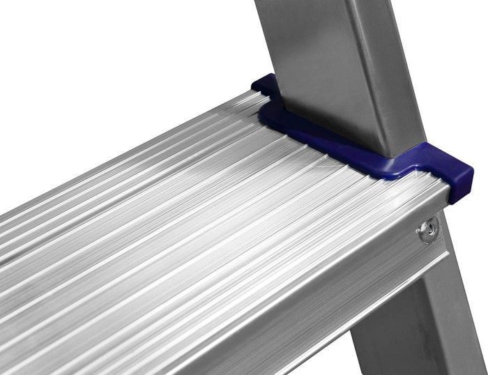 СИБИН число ступеней 4, алюминий, максимальная нагрузка 150 кг, лестница-стремянка двухсторонняя 38825-04