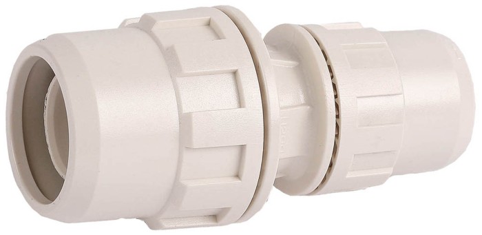 ЗУБР ШиреФит 26-20 мм, &quot;штуцер с гайкой - штуцер с гайкой&quot; соединитель редукционный 51494-26-20