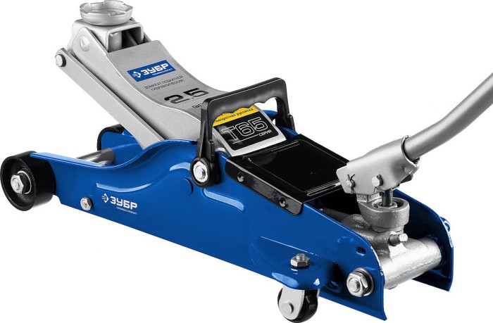 ЗУБР 2,5т, 90-360 мм, домкрат гидравлический подкатной T65 43057-2.5 Профессионал