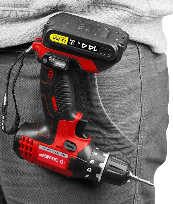 ЗУБР Li-Ion, 14.4 В, дрель-шуруповерт "СУПЕРКОМПАКТ М2", ДА-14.4-2-Ли КМ2 Мастер