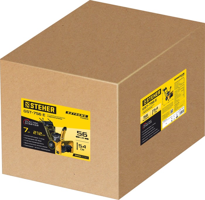 STEHER  56 см, бензиновый снегоуборщик, EXTREM (GST-756E)