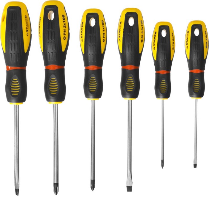 STAYER 6 шт., набор отверток ProTech 25133-H6_z02