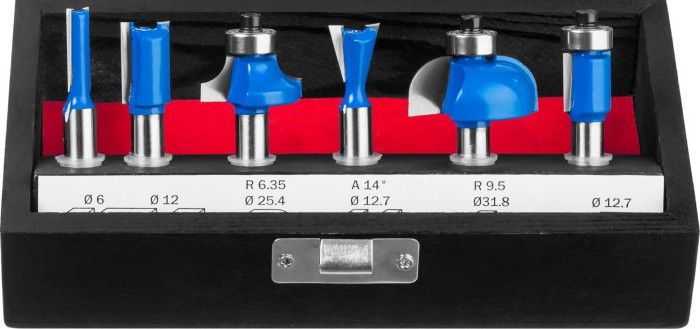 ЗУБР набор профильных фрез по дереву, 6 шт., 28795-H6 Профессионал