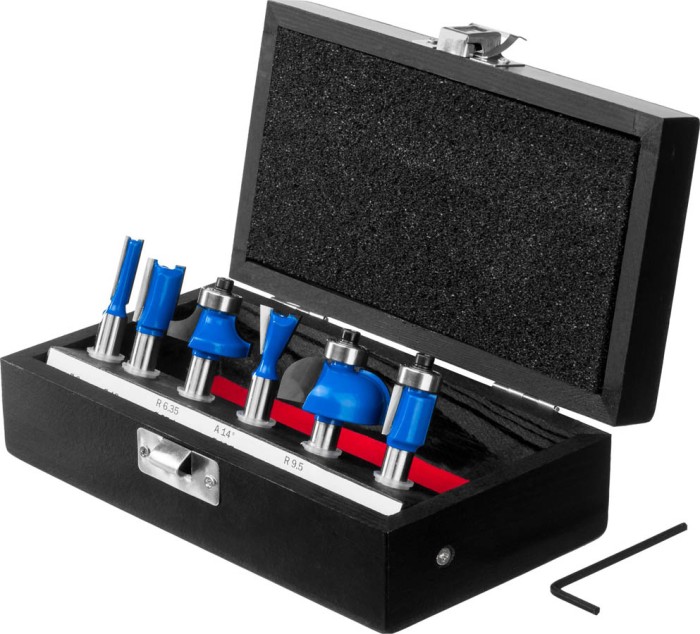 ЗУБР набор профильных фрез по дереву, 6 шт., 28795-H6 Профессионал