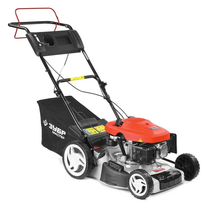 ЗУБР 2,6 кВт/ 3,54 л.с., 460 мм, 139 см3, газонокосилка бензиновая ГКБ-460СТ Мастер