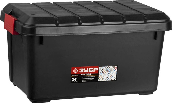 ЗУБР 610 x 370 x 330 мм (24&quot;), пластиковый, ящик для инструментов МХ 324 38184-24