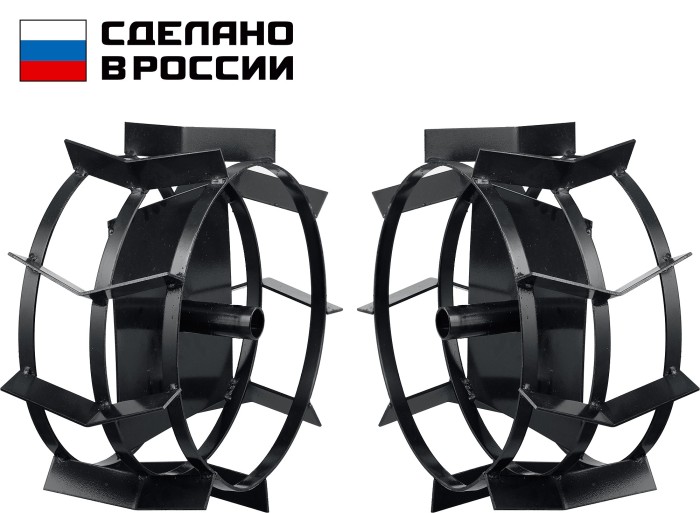 ЗУБР  ГР-2, 430х200 мм, 2 шт., грунтозацепы для мотоблоков (707105-2)