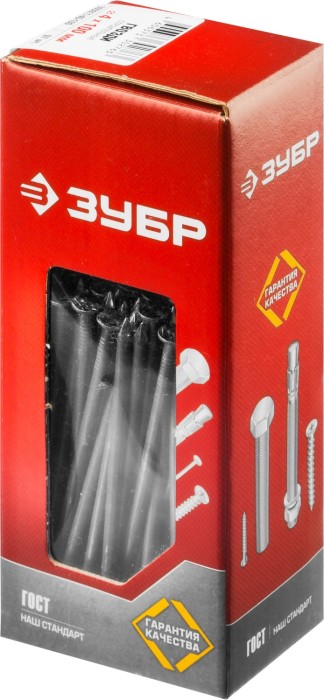 ЗУБР 100 х 4.0 мм, 1 кг, ГОСТ 4028-73, гвозди строительные 305011-40-100