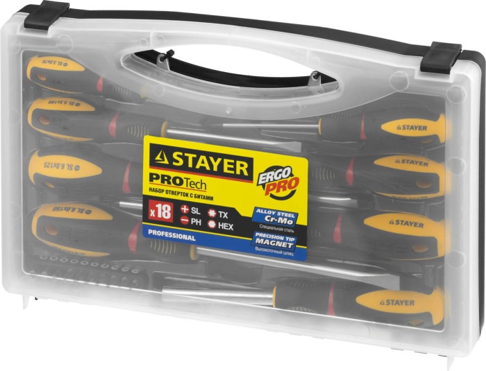 STAYER 10 шт., отверток с битами 25133-H8_z02