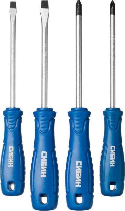 СИБИН 4 шт., набор отверток 25084
