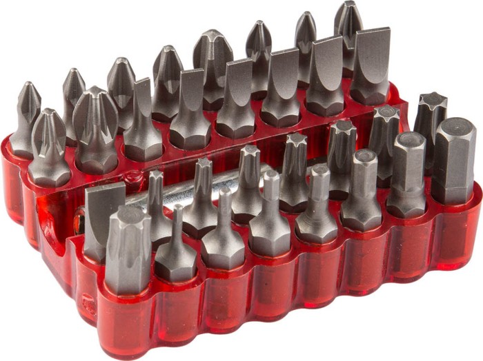 ЗУБР 33 шт., Cr-Mo, набор кованых бит 26045-H33