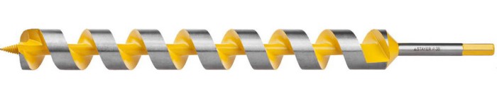 STAYER d=38 х 450 мм, HEX хвостовик, сверло по дереву, спираль Левиса &quot;Spiral&quot; 29475-450-38