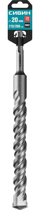 СИБИН 20 х 260 мм, бур SDS-plus 29312-260-20