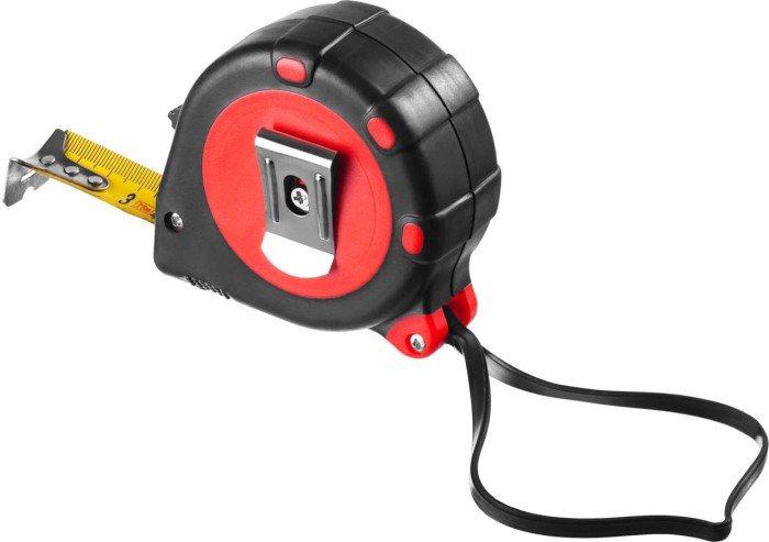 MIRAX 5 м х 25 мм, обрезиненный пластиковый корпус, рулетка 34013-05-25