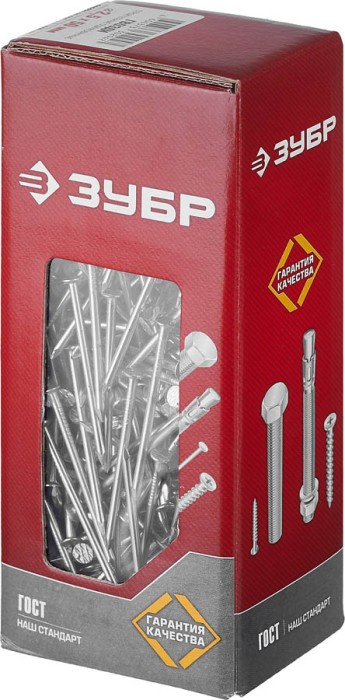 ЗУБР 50 х 2.5 мм, 1 кг, ГОСТ 4028-91, гвозди строительные оцинкованные 305031-25-050