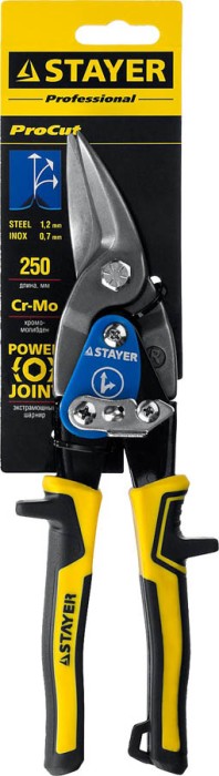 STAYER 250 мм, правые ножницы по металлу Hercules 2320 Professional
