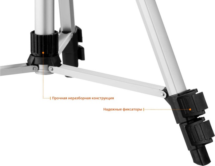 ЗУБР линейный лазерный нивелир со штативом в чехле КРЕСТ 3D 2 34908-2 Профессионал