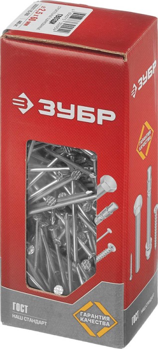 ЗУБР 60 х 2.5 мм, 1 кг, ГОСТ 4028-92, гвозди строительные оцинкованные 305031-25-060